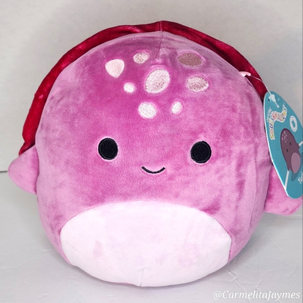 TUDOR 🐢 FTM ☆ Magenta Leather Back Turtle Original Squishmallow ☆ NWT ☆